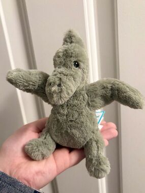 Jellycat Mini Fossilly Pterodactyl BNWT ✨ Rare & Retired Dinosaur FAST SHIPPING!